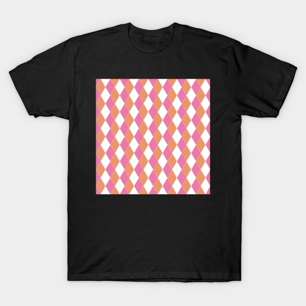 Lesbian Pride Tiling Diamond Pattern Design for Backpack and Others T-Shirt by nhitori